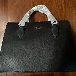 Kate Spade Black Leather Briefcase